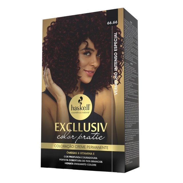 Excllusiv Color Pratic Haskell 66.66 - Vermelho Intenso Especial