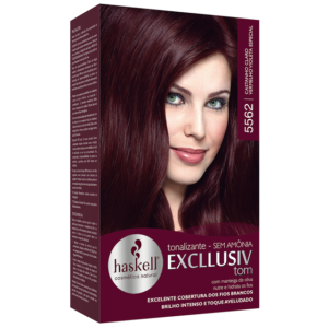 Tonalizante Excllusiv Tom Haskell 5562 - Castanho Claro Vermelho Violeta Especial