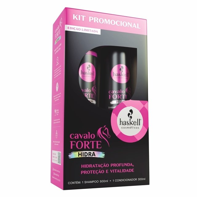 Kit Haskell Cavalo Forte Hidra Shampoo e Condicionador