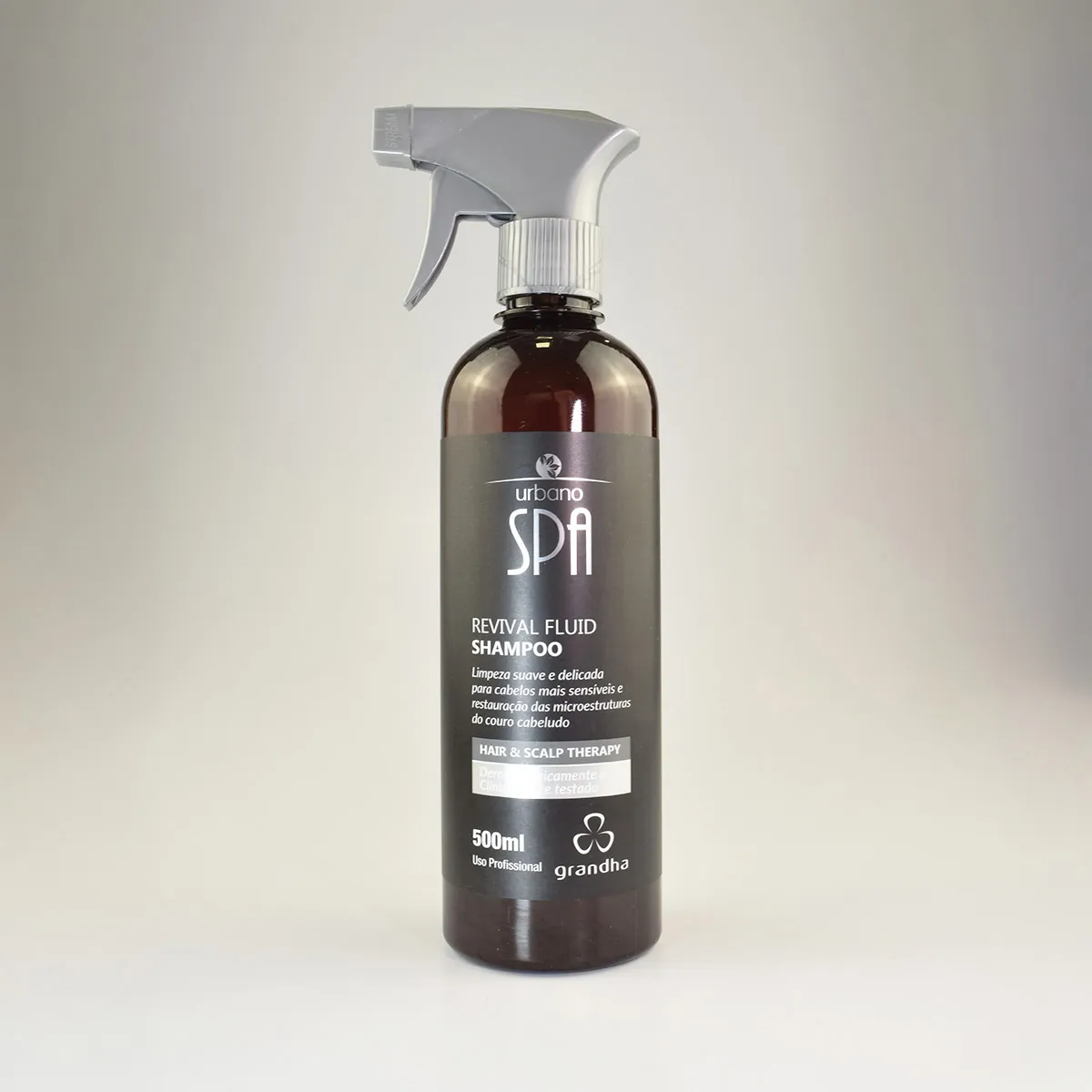 Urbano Spa Black – Revival Fluid Shampoo Líquido para Cabelos Sensíveis e Restauração de Couro Cabeludo 500 ml